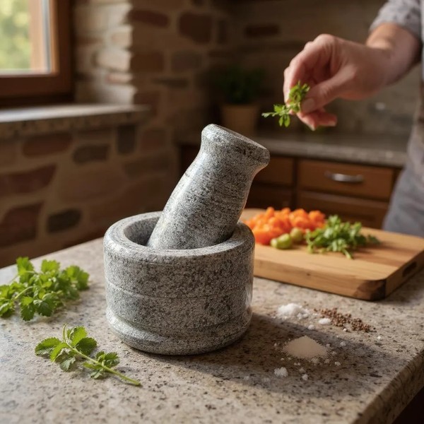 Stone Mortar and Pestle Sets Small