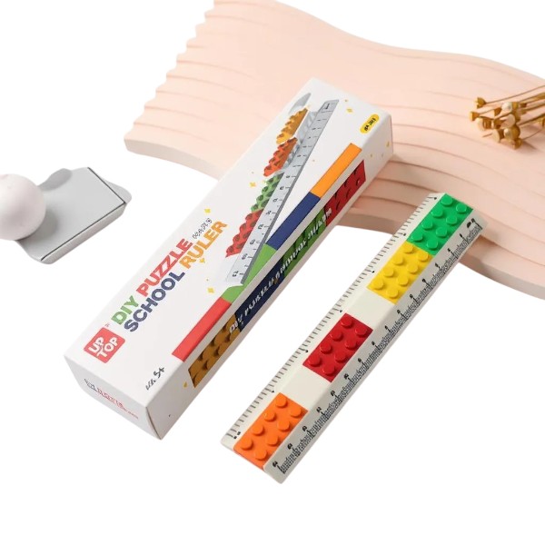 DIY Lego Puzzle School Ruler Scale ( 1pc )