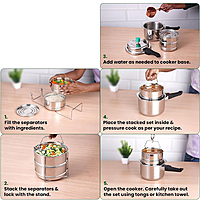 Stainless Steel Cooker Separator Set