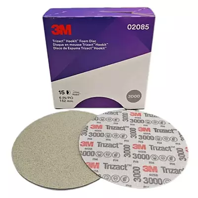 3m P3000 Trizact 6" hookit discs 15/box