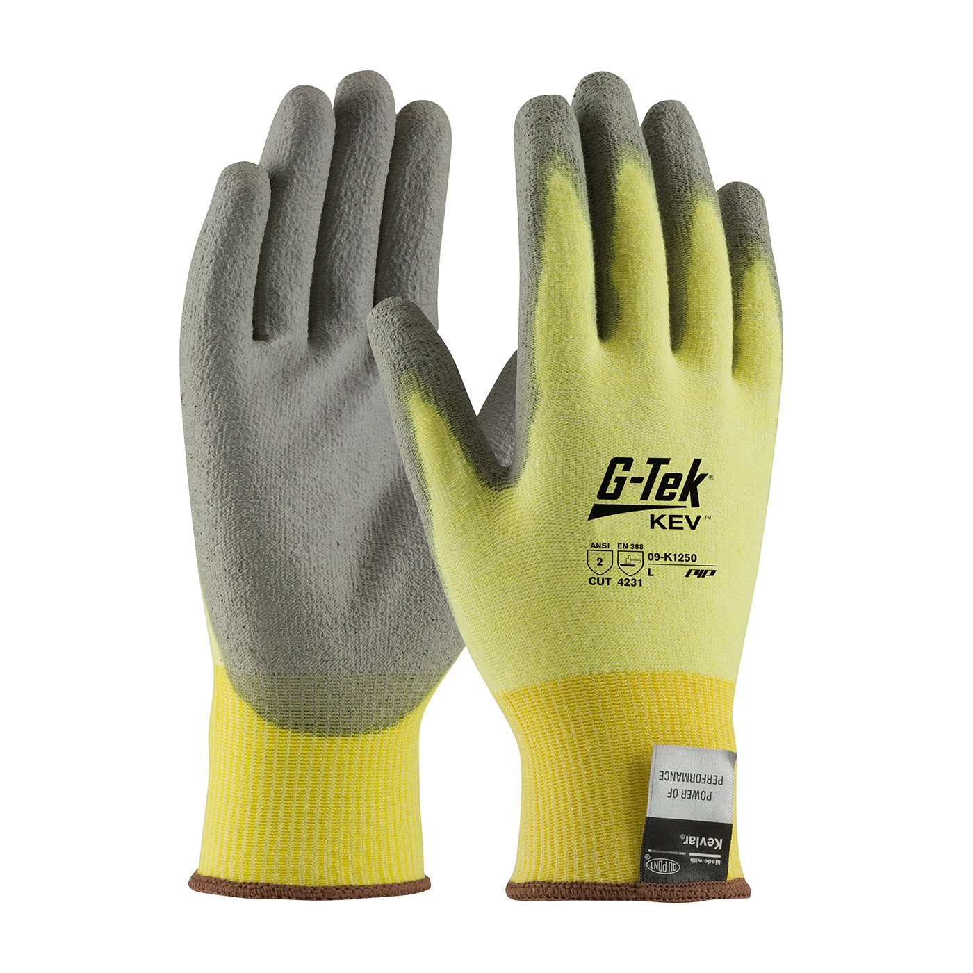 G-Tek Seamless Knit Kevlar Blended Glove with Foam Nitrile Coated Grip on Palm and Fingers - 21 Gauge - Touchscreen Yellow XS - 09-K3511-XS G-Tek Seamless Knit Kevlar Blended Glove with Foam Nitrile Coated Grip on Palm and Fingers - 21 Gauge - Touchscreen Yellow XS - 09-K3511-XS