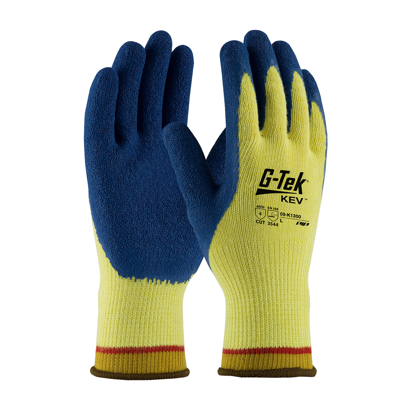 G-Tek Seamless Knit Kevlar Blended Glove with Foam Nitrile Coated Grip on Palm and Fingers - 21 Gauge - Touchscreen Yellow - 09-K3511-L G-Tek Seamless Knit Kevlar Blended Glove with Foam Nitrile Coated Grip on Palm and Fingers - 21 Gauge - Touchscreen Yellow - 09-K3511-L