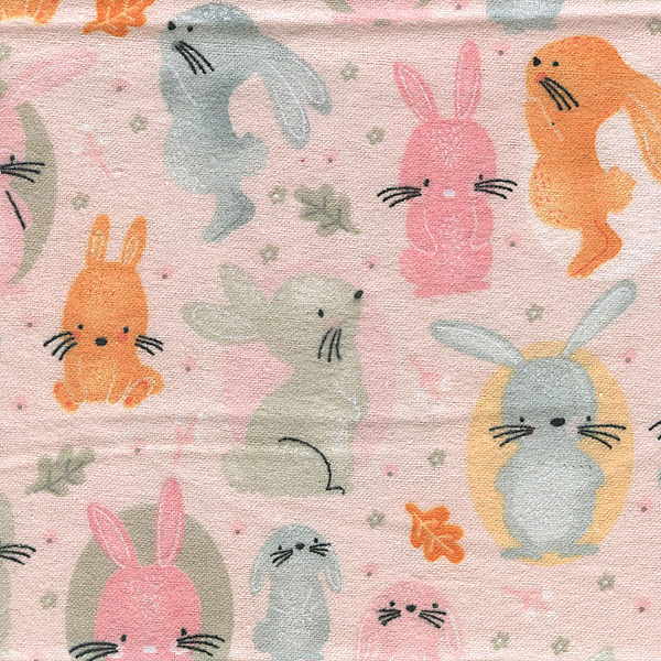Playful Bunnies Pink