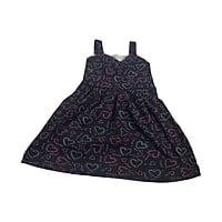 Sleeveless Navy Neon Heart Sketch Pinafore Dress ( L size 9-12 years) Sleeveless Navy Neon Heart Sketch Pinafore Dress ( L size 9-12 years)