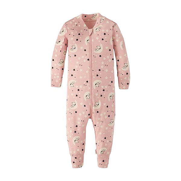 Long-Sleeve Snoopy "Moon & Stars" Zip-Up Sleepsuit (3-6 Month/60cm) Long-Sleeve Snoopy "Moon & Stars" Zip-Up Sleepsuit (3-6 Month/60cm)