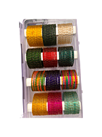 Raindrop glass bangles 1 dozen