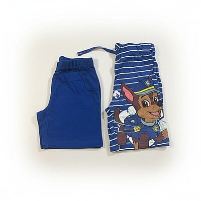 Shorts 2 pcs 1 set (7 Years) Dark Blue & Dark Blue white line print Shorts 2 pcs 1 set (7 Years) Dark Blue & Dark Blue white line print