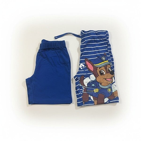 Shorts 2 pcs 1 set (7 Years) Dark Blue & Dark Blue white line print