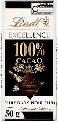 Lindt Excellence 100% Cacao Dark Chocolate Bar 15 x 50 g Lindt Excellence 100% Cacao Dark Chocolate Bar 15 x 50 g