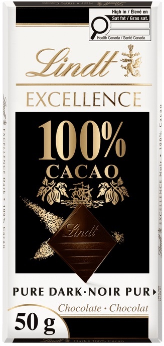 Lindt Excellence 100% Cacao Dark Chocolate Bar 15 x 50 g
