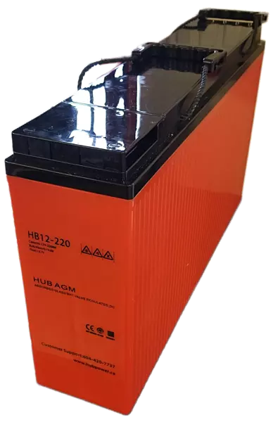 12V, 220Ah AGM Deep Cycle Front Terminal Battery