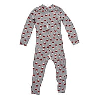Long-Sleeve Mushroom Print Snap-Up Jumpsuit (6-12 Month/70cm) Long-Sleeve Mushroom Print Snap-Up Jumpsuit (6-12 Month/70cm)