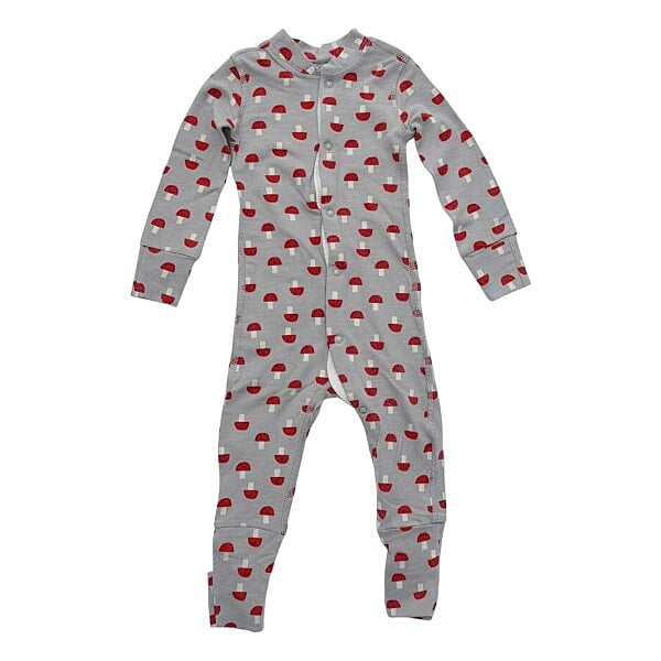 Long-Sleeve Mushroom Print Snap-Up Jumpsuit (6-12 Month/70cm) Long-Sleeve Mushroom Print Snap-Up Jumpsuit (6-12 Month/70cm)