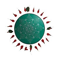 Rangoli Design Very Big Stencil 18''