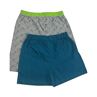 Shorts 2 pcs 1 set (8 Years) Blue & green printed Shorts 2 pcs 1 set (8 Years) Blue & green printed