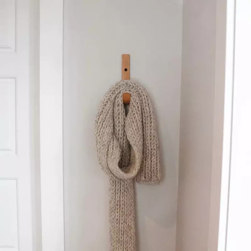 Crochets muraux Noir & Bois