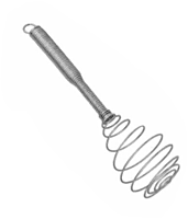 Spiral whisk with ss Handle