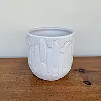 Winslow Pot - 6.5" x 6.5" - White