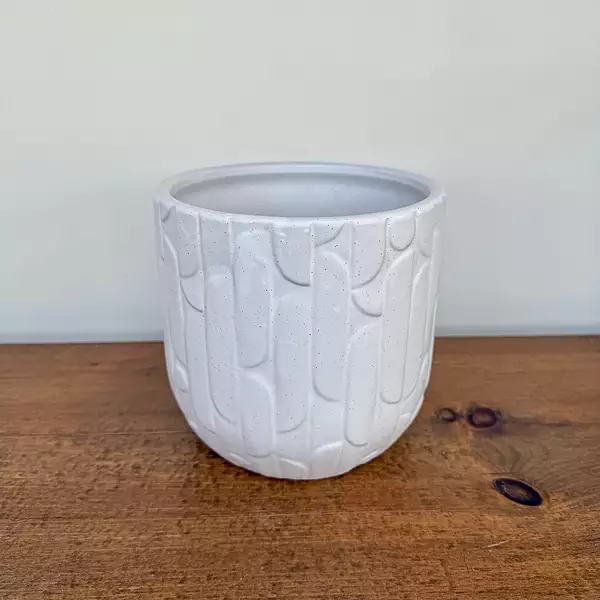 Winslow Pot - 6.5" x 6.5" - White