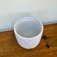 Winslow Pot - 6.5" x 6.5" - White