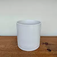 Romey Pot - 7.25" x 7" - White