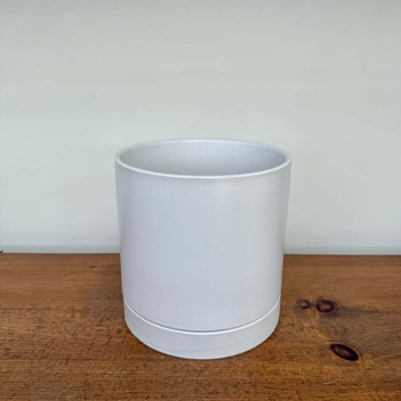 Romey Pot - 7.25" x 7" - White