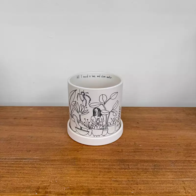 Plant Lady Pot - 4.75" x 4.75"