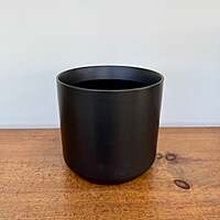 Kendall Pot - 7" x 6.75" - Black