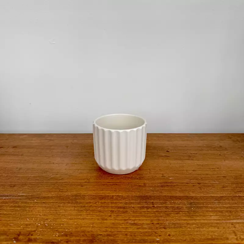 Beam Pot - 3.25"x 2.75" - Off-White