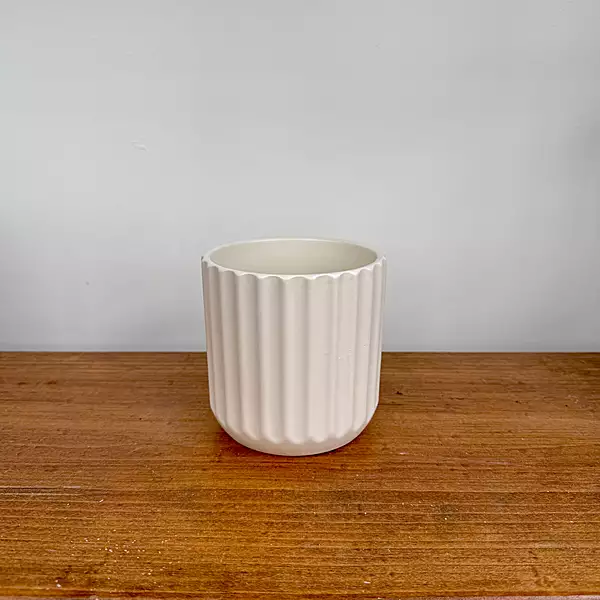 Beam Pot - 4.75"x 4.5" - Off-White