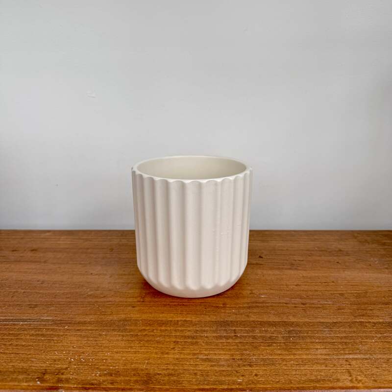 Beam Pot - 4.75"x 4.5" - Off-White