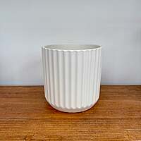 Beam Pot - 7"x 6.75" - Off-White