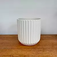 Beam Pot - 7"x 6.75" - Off-White