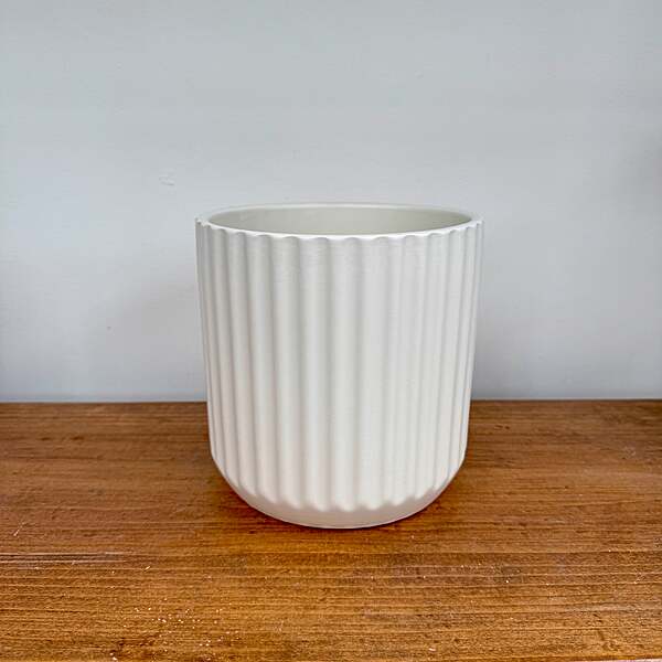 Beam Pot - 7"x 6.75" - Off-White