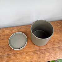 Romey Neutral Pot with Saucer - 5"x 5.75" - Moss