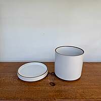Author Pot with Saucer - 6.25"x 5.75"