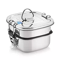 Square Leak Proof Lunch Box (Two Tier) Square Leak Proof Lunch Box (Two Tier)