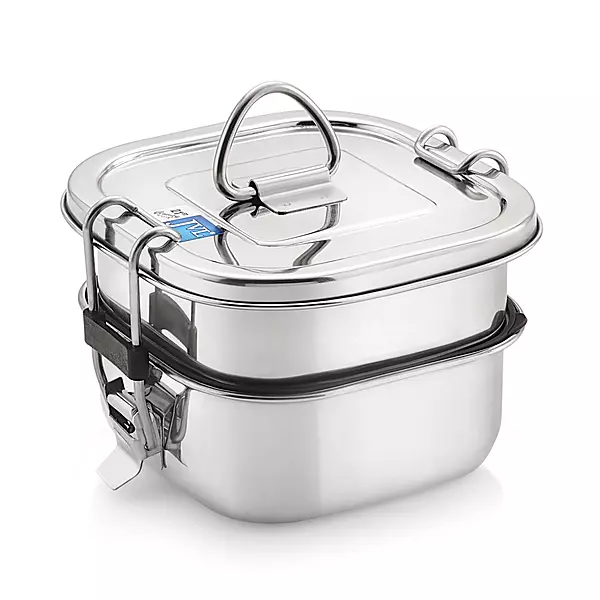 Square Leak Proof Lunch Box (Two Tier) Square Leak Proof Lunch Box (Two Tier)