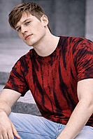 Men’s Tie-Dye Red T-Shirt – Bold. Limited. Canadian. (Regular)