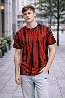 Men’s Tie-Dye Red T-Shirt – Bold. Limited. Canadian. (Regular)