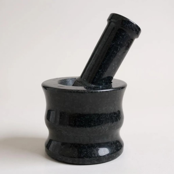 Granite Marble Mortar and Pestle Set (Cylinder)