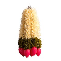 Lotus plastic string with green and white thoran 2 pcs