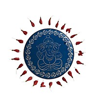 Rangoli Design Very Big Stencil 18''