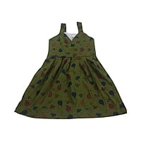 Sleeveless Olive Balloon & Aviation Pinafore Dress ( L size 9-12 years) Sleeveless Olive Balloon & Aviation Pinafore Dress ( L size 9-12 years)