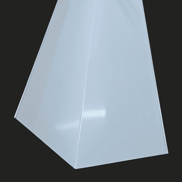 Coin intérieur blanc 10 pieds, acier, 26 gauge