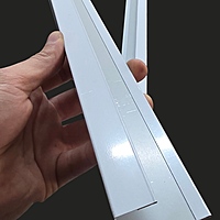 Moulure en « J » en Acier – Blanc (26 Gauge)
