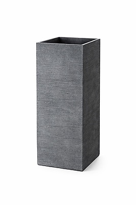 Monstera Deliciosa – Pot carré haut noir en métal galvanisé (71 pouces)  Fabrication Québec