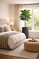 Ficus Lyrata – Pot cylindrique noir en métal galvanisé (78 pouces) Fabrication Québec Ficus Lyrata – Pot cylindrique noir en métal galvanisé (78 pouces) Fabrication Québec