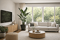 Oiseau du paradis – Pot carré noir en métal galvanisé (6 pieds) Fabrication Québec Oiseau du paradis – Pot carré noir en métal galvanisé (6 pieds) Fabrication Québec