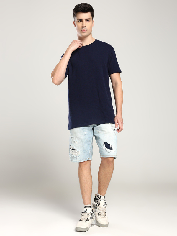 Men’s Navy Blue T-Shirt – Classic Comfort, Canadian Style (Regular)